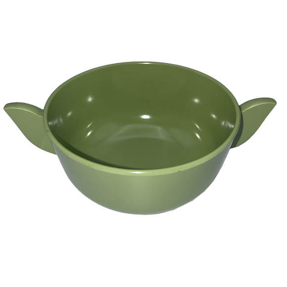 Vintage Melamine 7-Pc Set Avocado Green Cups (#108) Bowl (#106) Creamer (#107) - Picture 9 of 10